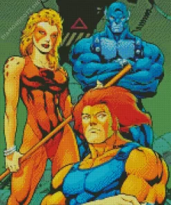 Panthro Cheetara And Lion O Diamond Painting