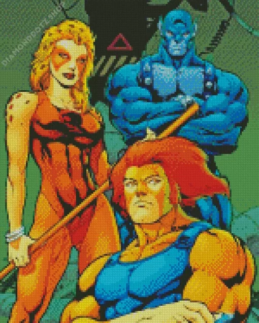 Panthro Cheetara And Lion O Diamond Painting