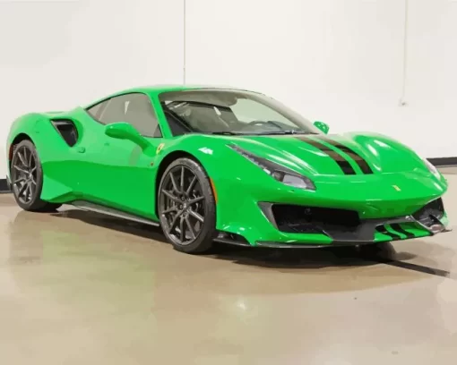 2020 Green Ferrari 488 Diamond Painting