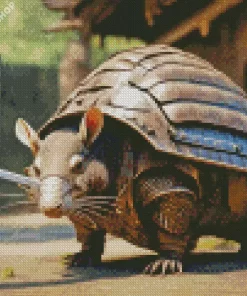 Armadillo Samurai Diamond Painting