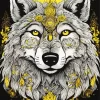 Aboriginal Wolf Diamond Painting