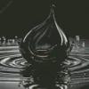 Black Water Drop Diamond Painting