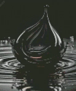 Black Water Drop Diamond Painting