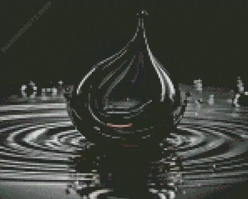 Black Water Drop Diamond Painting