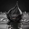 Black Water Drop Diamond Painting