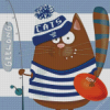 Cute Geelong Cats Football Art Diamond Paintings