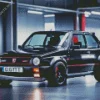 Classic Black Vw Golf Gti Diamond Painting