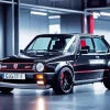 Classic Black Vw Golf Gti Diamond Painting