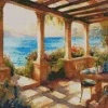 Greek Style Garden Terrace Art Diamond Painting