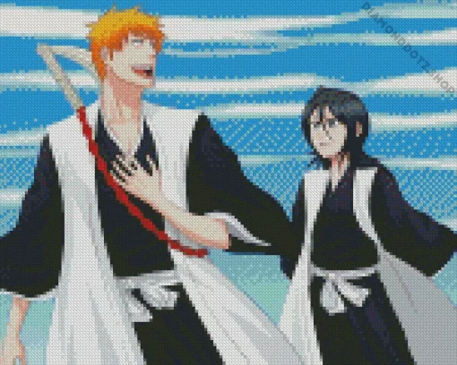 Bleach Anime Rukia And Ichigo Diamond Painting