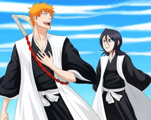 Bleach Anime Rukia And Ichigo Diamond Painting