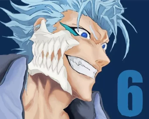 Bleach Grimmjow Number 6 Diamond Painting