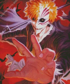 Bleach Ichigo Half Hollow Diamond Painting