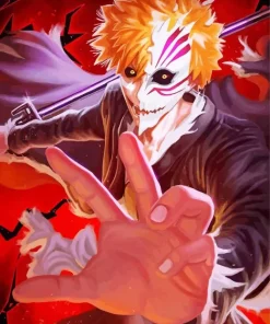 Bleach Ichigo Half Hollow Diamond Painting