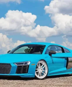 Blue Audi I8 Diamond Painting