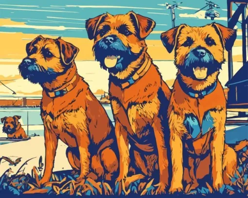 Brown Schnauzers Diamond Painting