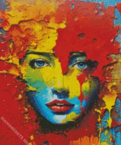 Colorful Abstract Face Diamond Painting