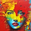 Colorful Abstract Face Diamond Painting