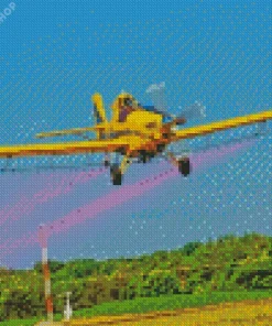 Crop Duster Airplane Diamond Painting