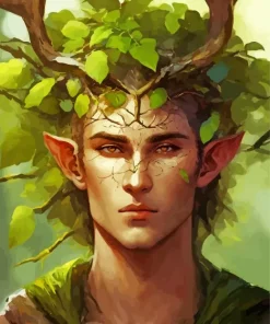 Elf Green Tree Man Diamond Painting