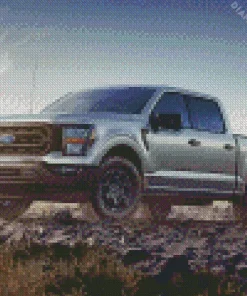 F150 Gray Diamond Painting