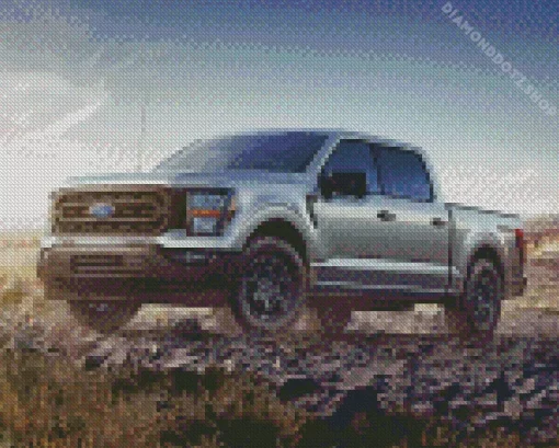 F150 Gray Diamond Painting