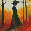 Female Silhouette Art Diamond Painting