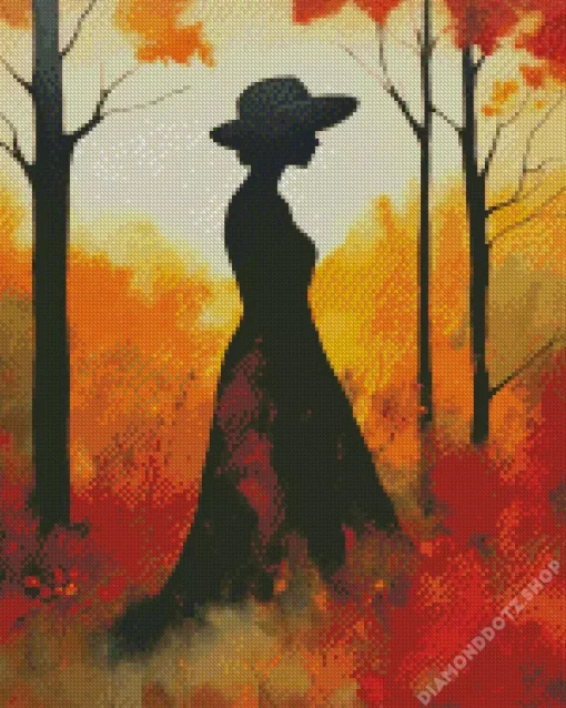 Female Silhouette Art Diamond Painting