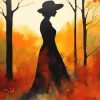 Female Silhouette Art Diamond Painting