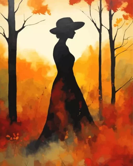 Female Silhouette Art Diamond Painting