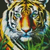 Green Eyes Tiger Art Diamond Painting