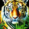 Green Eyes Tiger Art Diamond Painting