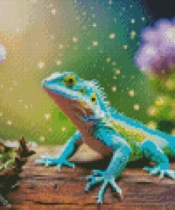 Green Lizard Diamond Painting