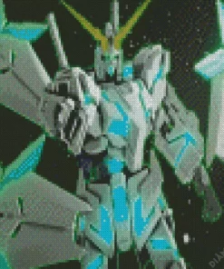 Green Unicorn Gundam Diamond Painting