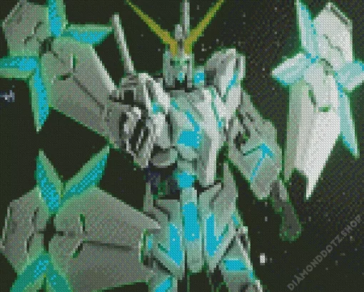 Green Unicorn Gundam Diamond Painting