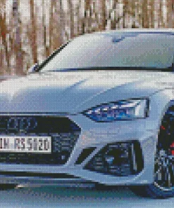 Grey Audi Rs5 Car Diamond Painting