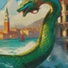 Italian Green Sea Dragon Diamond Painting